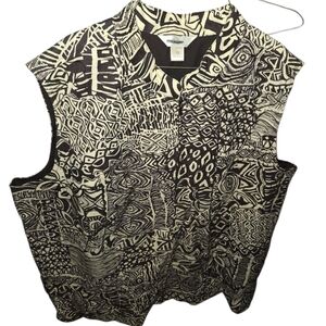 CJ Banks Womens Full Zip Sleeveless Vest..3X